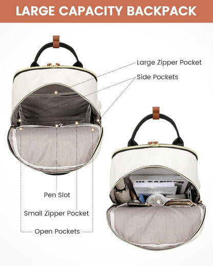 Damen Rucksack 15,6 Zoll Laptop Schulrucksack Wasserdicht