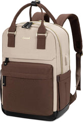 Großer Wasserdichter Damen Laptop Rucksack Schule Uni Büro 15,6 Zoll