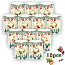 12er Set Windlichter Weihnachten Tischdeko Deko Indoor