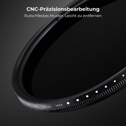 Nano K-Serie ND Filter 58mm Variabler ND2-ND2000, 1-11 Blendenstufen