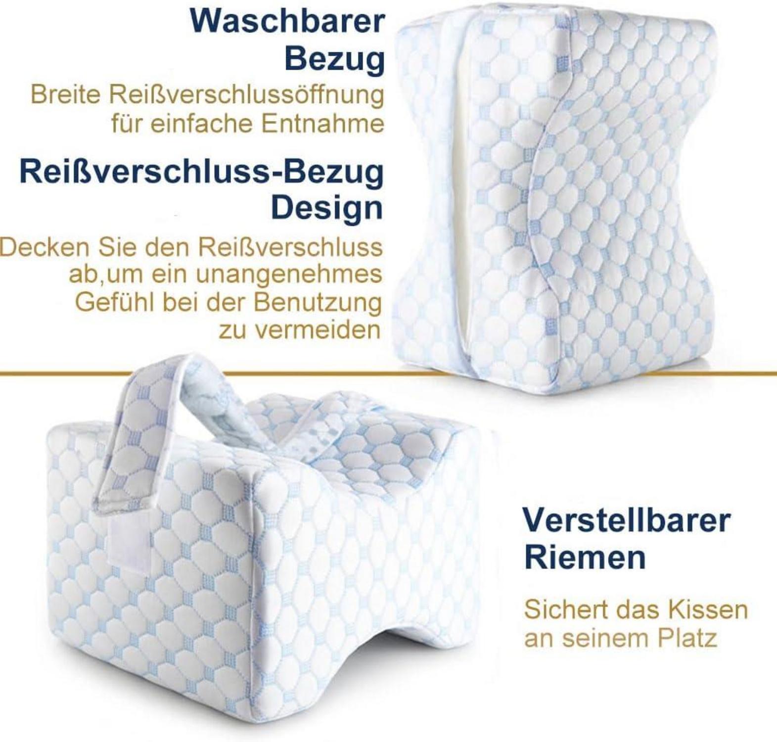 Orthopädisches Memory-Schaum Kniekissen Ischias Hüftschmerzen