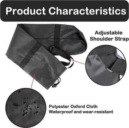 Yogatasche Groß Schwarz 2 Stück 210D Oxford Yoga Bolster Beutel