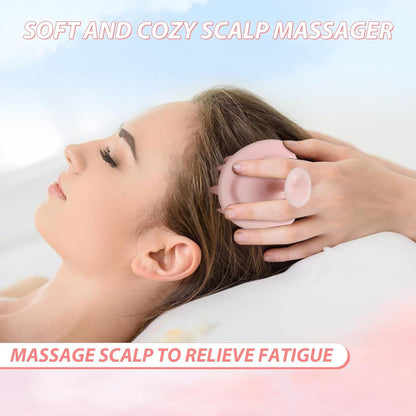 Kopfhaut Massagebürste mit Haaröl Applikator Set