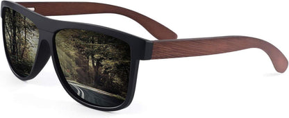 Holz Polarisierte Sonnenbrille UV400 CAT 3 Unisex Brown
