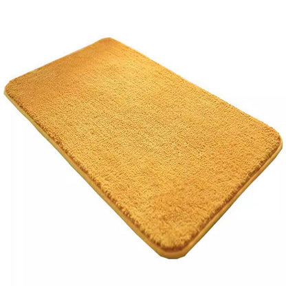 Rutschfester Badteppich Flauschig Gelb 90x120 cm