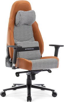 Gaming Stuhl 200kg Belastbarkeit Büro & Gamer Chefsessel Hahnentritt