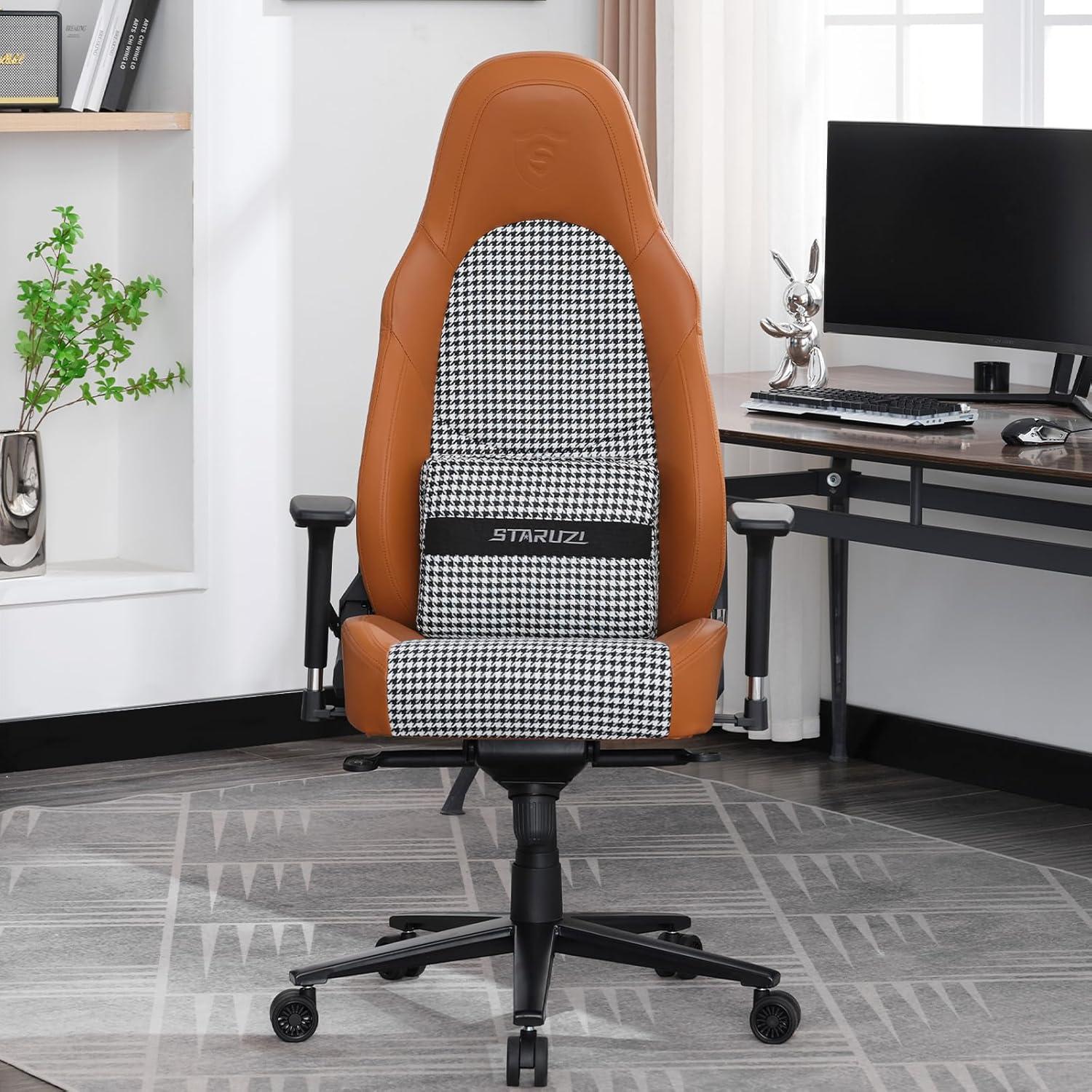 STARUZI Gaming Bürostuhl 200kg Belastbarkeit, Retro Design