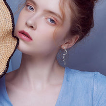 Musik Ohrringe Sterlingsilber Musiknoten Spiral Tropfen