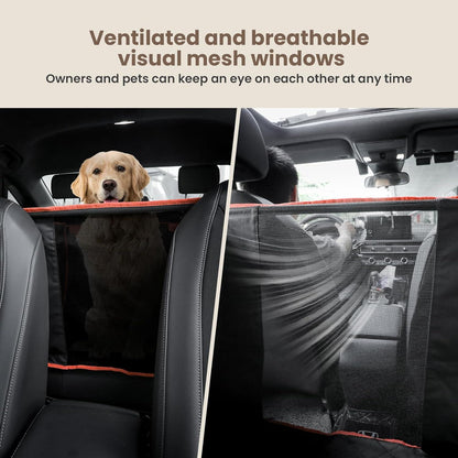 Hundeautositz Verstärkt für Mittlere und Große Hunde 70*50*55 cm