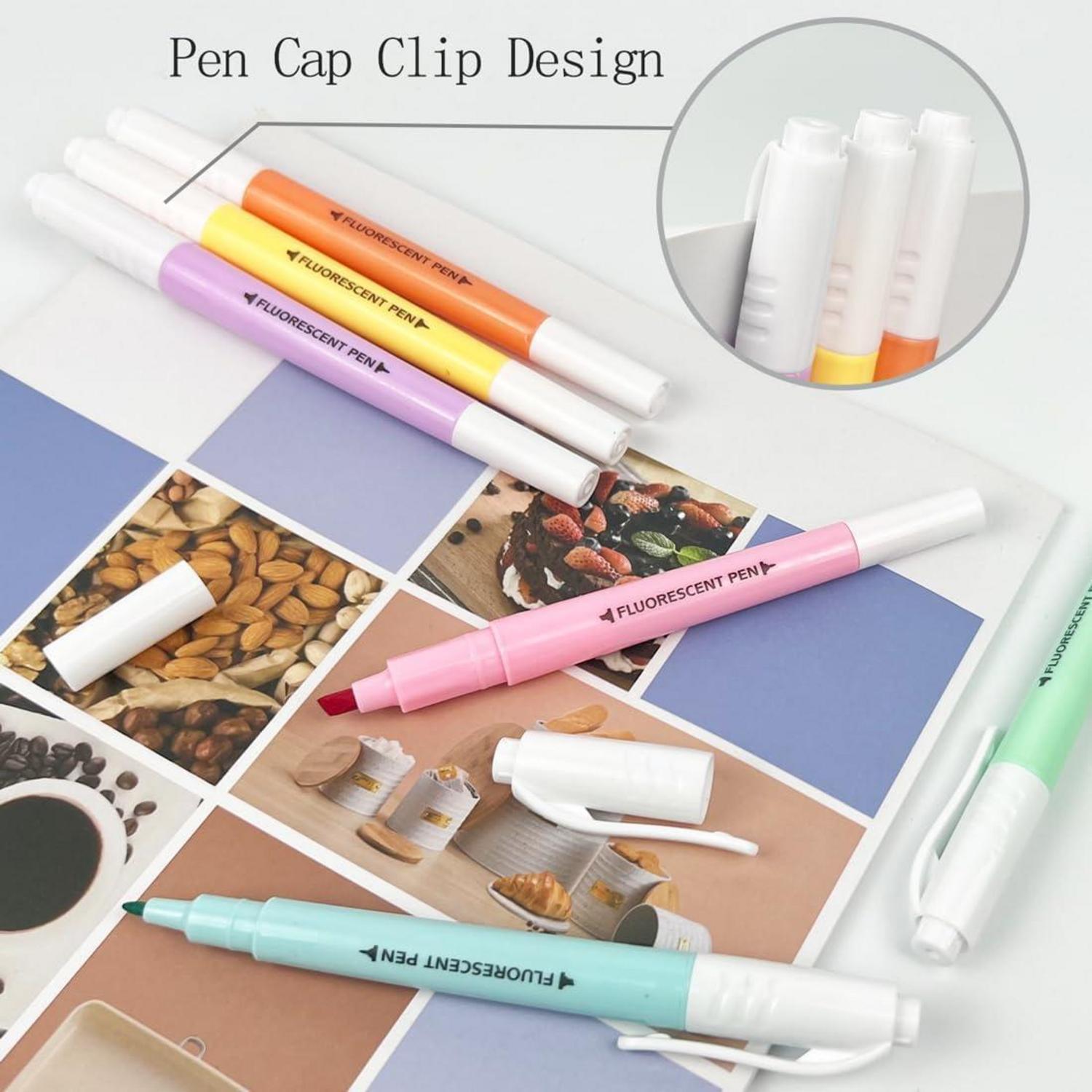 12er Pastell Textmarker Set, Bibel Marker Stifte, Highlighter Pen mit