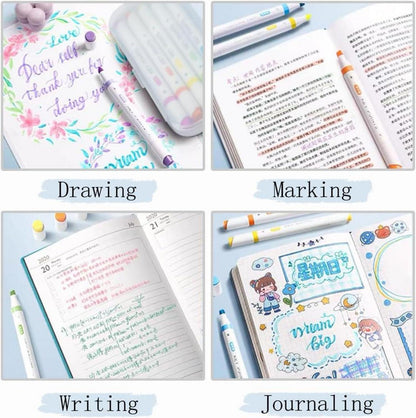 15er Pack Pastell Textmarker Marker Set für Journaling School Supplies