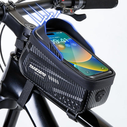 Fahrradtasche mit wasserdichtem Rahmen und Handyhalterung