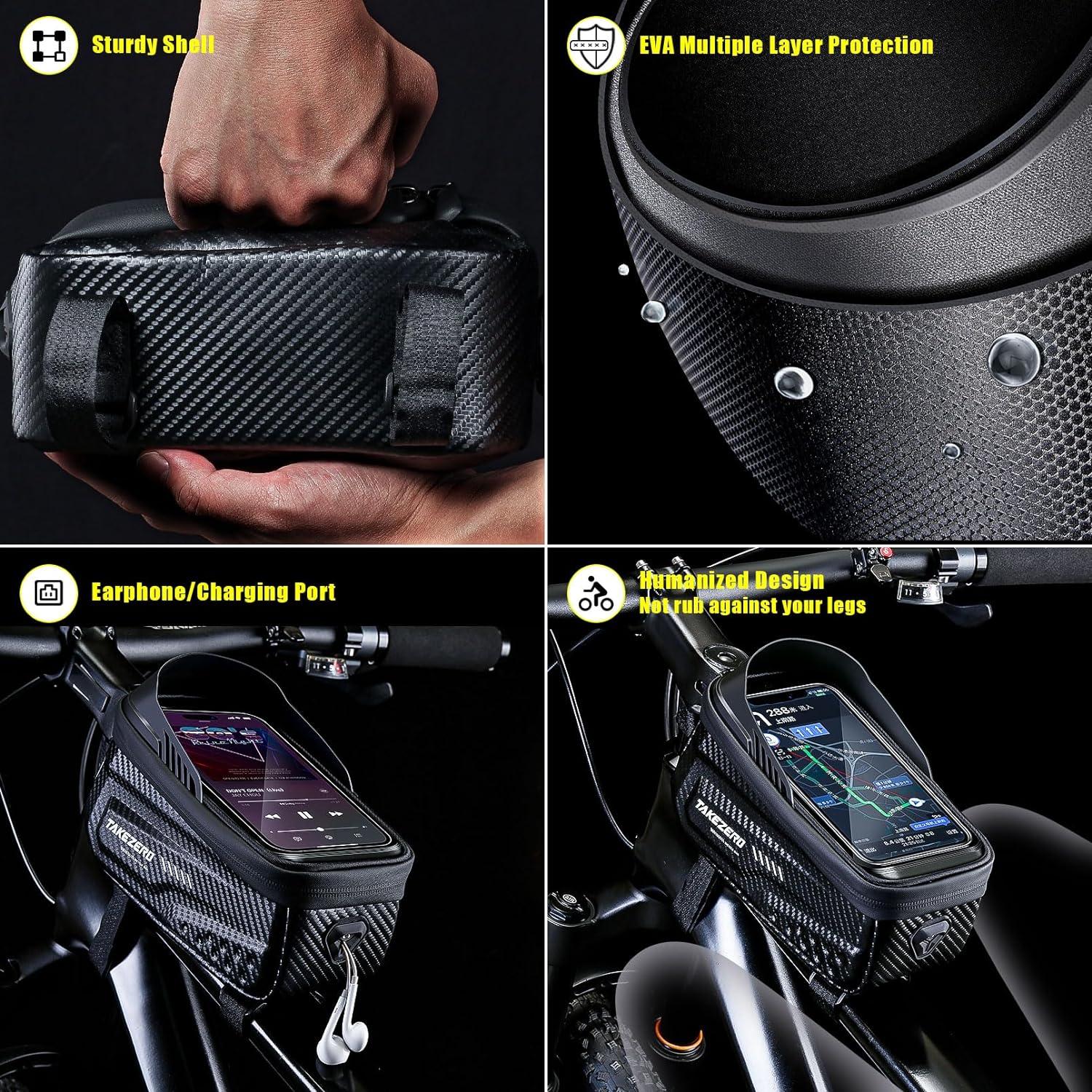 Fahrradtasche wasserdichter Rahmen Handyhalterung 6,8 Zoll Smartphone