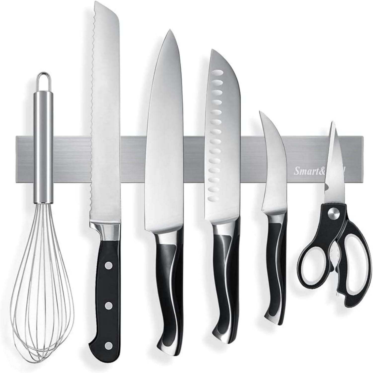 Magnetleiste Messer Selbstklebend 30cm Starkem Magnet - Edelstahl