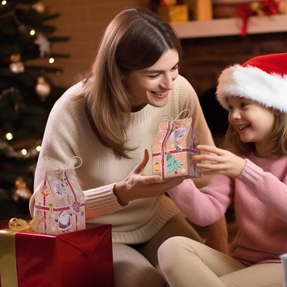 Weihnachten Party Geschenkboxen Kraftpapier Süßigkeitskästen