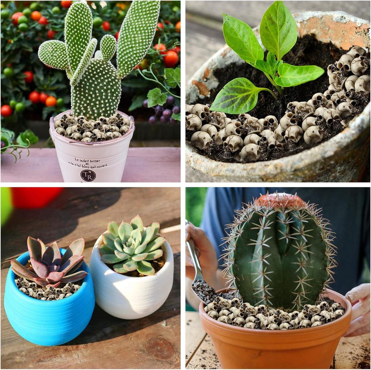 Mini Harz Totenkopf Set 20 Stück Halloween Deko Skelett Figur