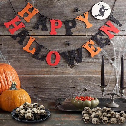 20er Set Mini Totenkopf Figur Harz Skelett Halloween Deko Horror Party