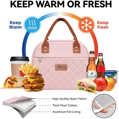 Lunchtasche isoliert für Damen & Herren – Rosa