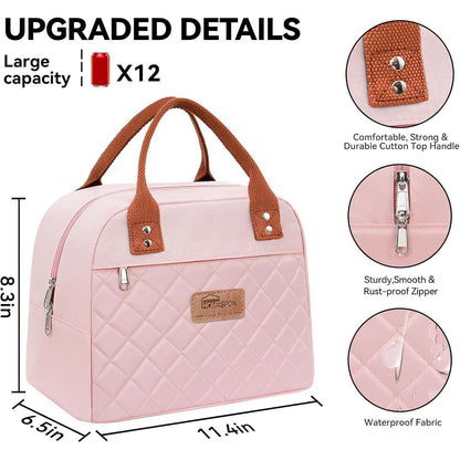 Lunchtasche isoliert für Damen & Herren – Rosa