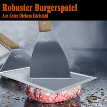 Edelstahl Grillspatel für Smash Burger und