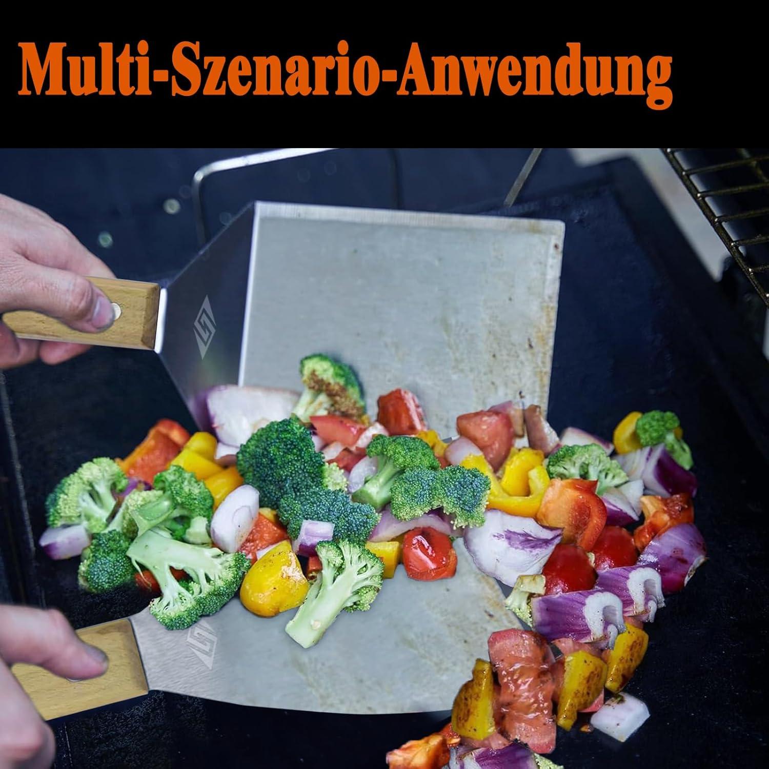 STEVEN-BULL S Grillpfannenwender Edelstahl Smash Burger Grillen Plancha