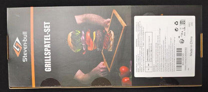 Edelstahl Pfannenwender für Smash Burger, Grillspatel 15,5x13,5cm