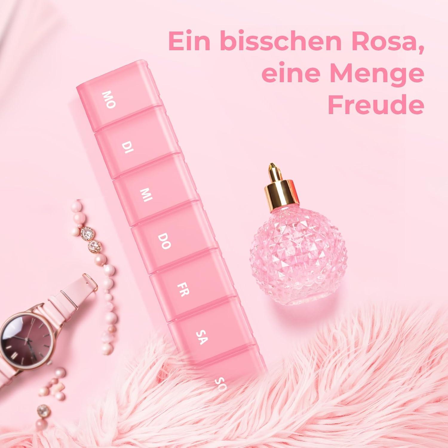 AUVON Tablettenbox 7 Tage verbessertes Design