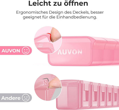 Pillendose 7 Tage für Medikamente Vitamine Rosa