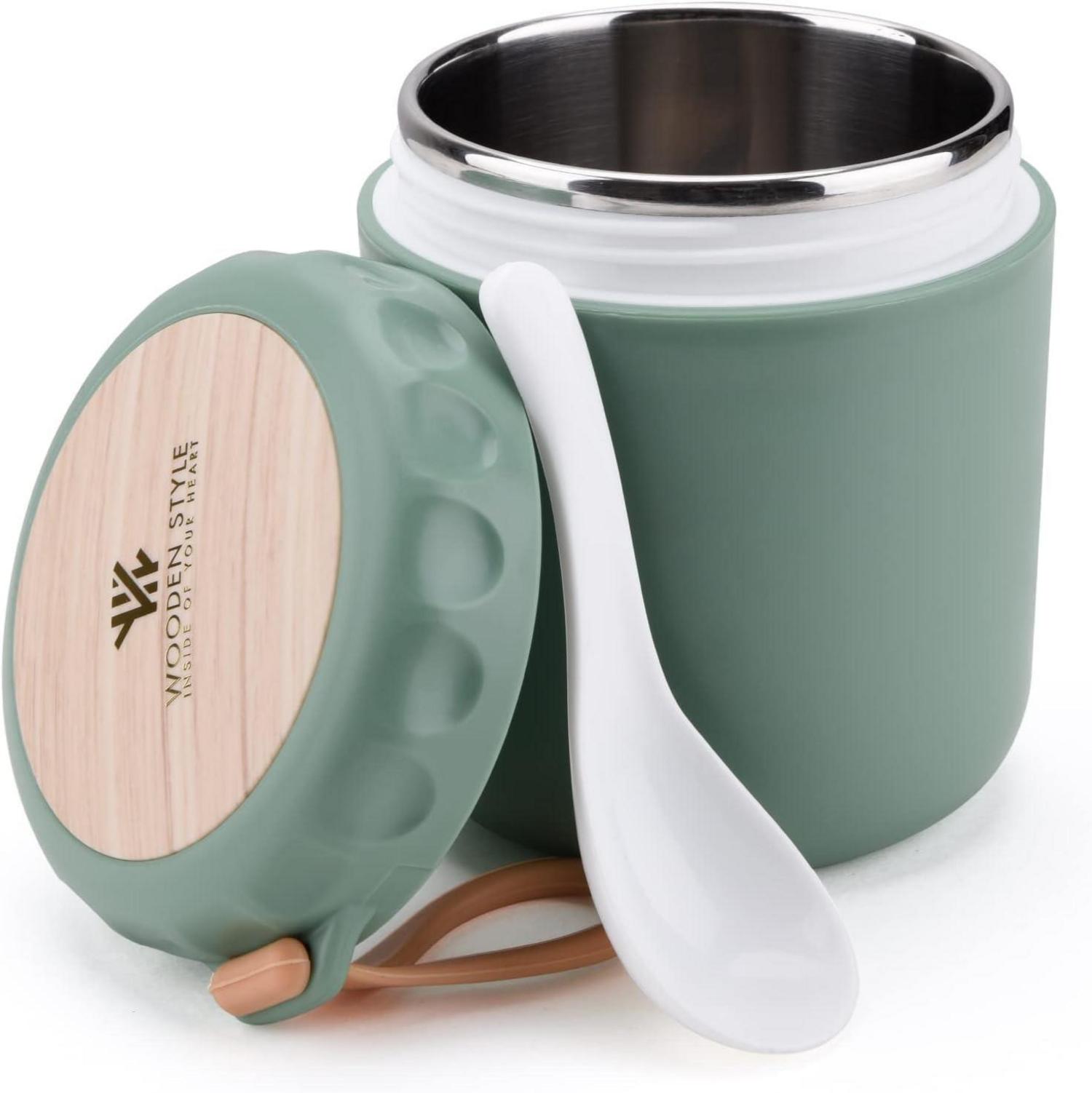 Thermobehälter Edelstahl Essen Warmhaltebehälter löffel 400ml