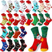 Weihnachtssocken 24 Paar Lustige Gestrickte Bunte Unisex Festliche