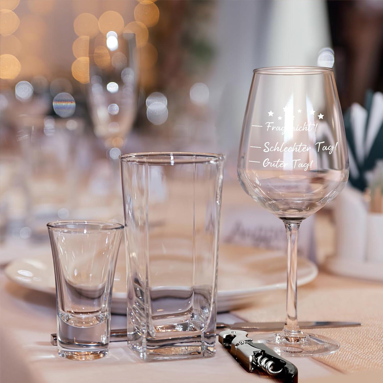 Joymaking Lustige Weingläser mit Gravur - Geschenkset für Männer & Frauen