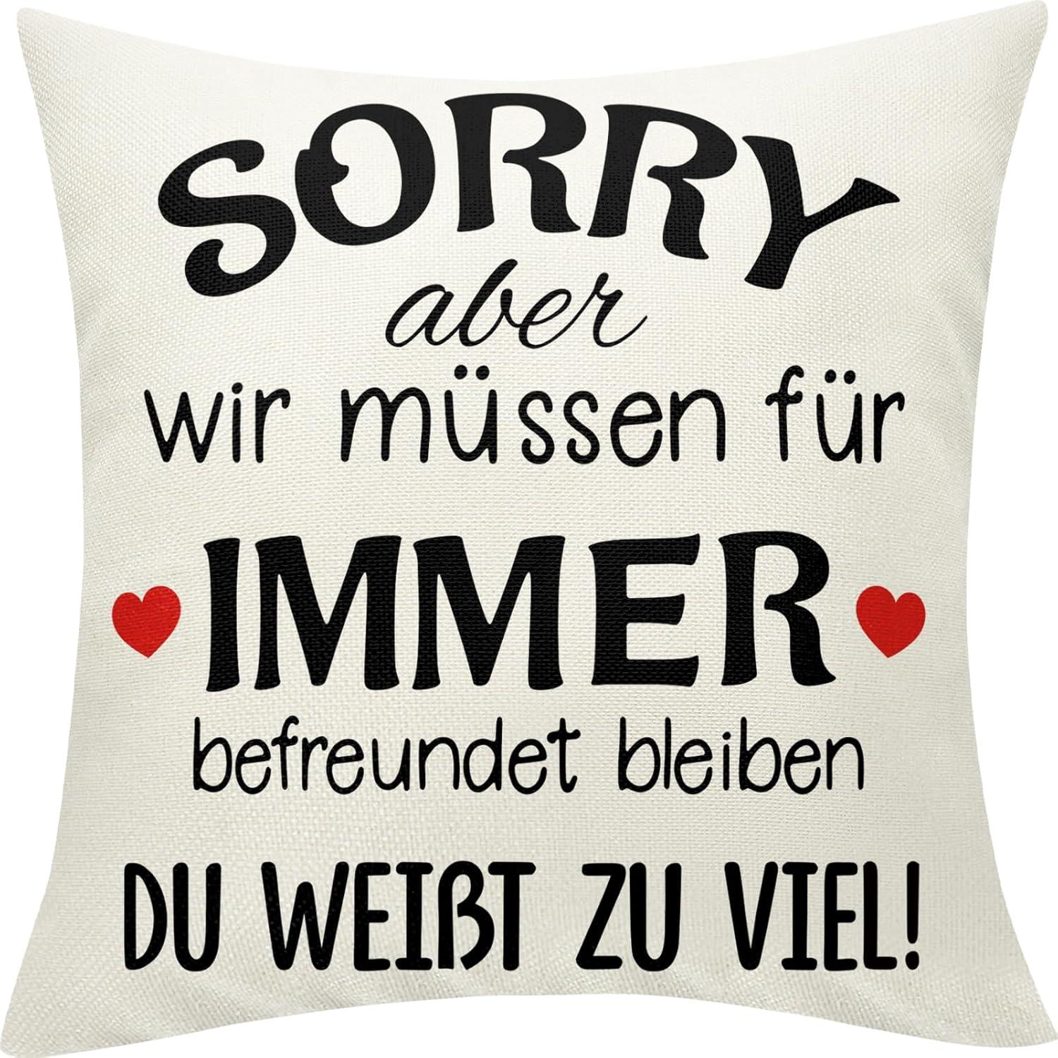 Sunia Dekokissenbezüge 45x45 cm BFF Geschenk Weihnachten