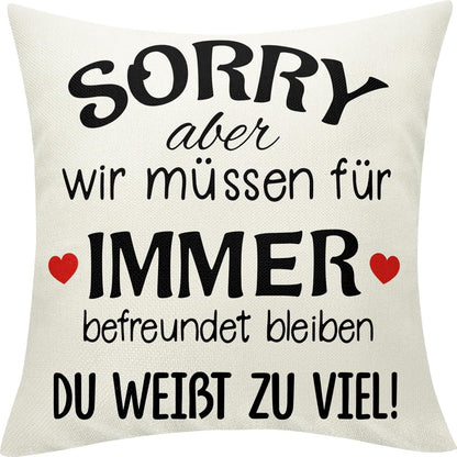 Sunia Dekokissenbezüge 45x45 cm BFF Geschenk Weihnachten