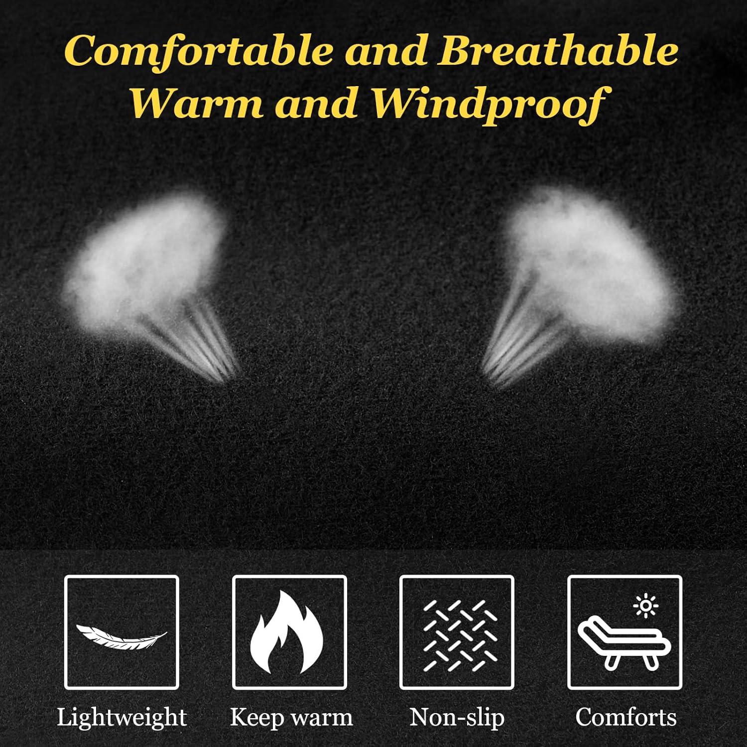 Touchscreen Winterhandschuhe Laufen Skihandschuhe Schwarz