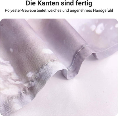 Duschvorhang 220x180cm Graugelb Marmor Wasserabweisend Waschbar Textil