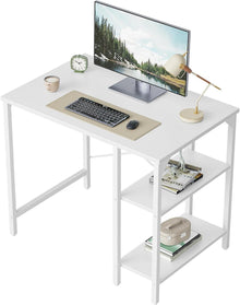 Schreibtisch mit 2 Ablagen, 90 x 48