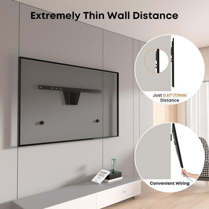 Ultraslim TV Wandhalterung 37-80 Zoll Flach Curved 50kg VESA