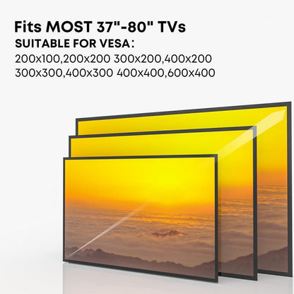 Ultraslim TV Wandhalterung 37-80 Zoll Flach Curved 50kg VESA