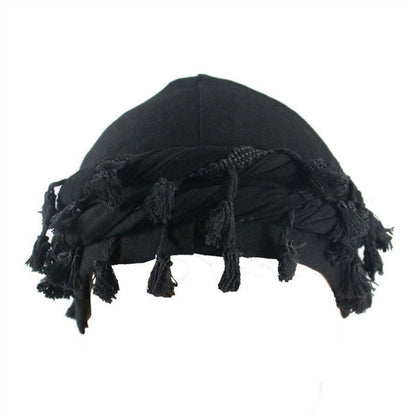Vintage Herren Turban Durag aus Satin mit Twist-Design