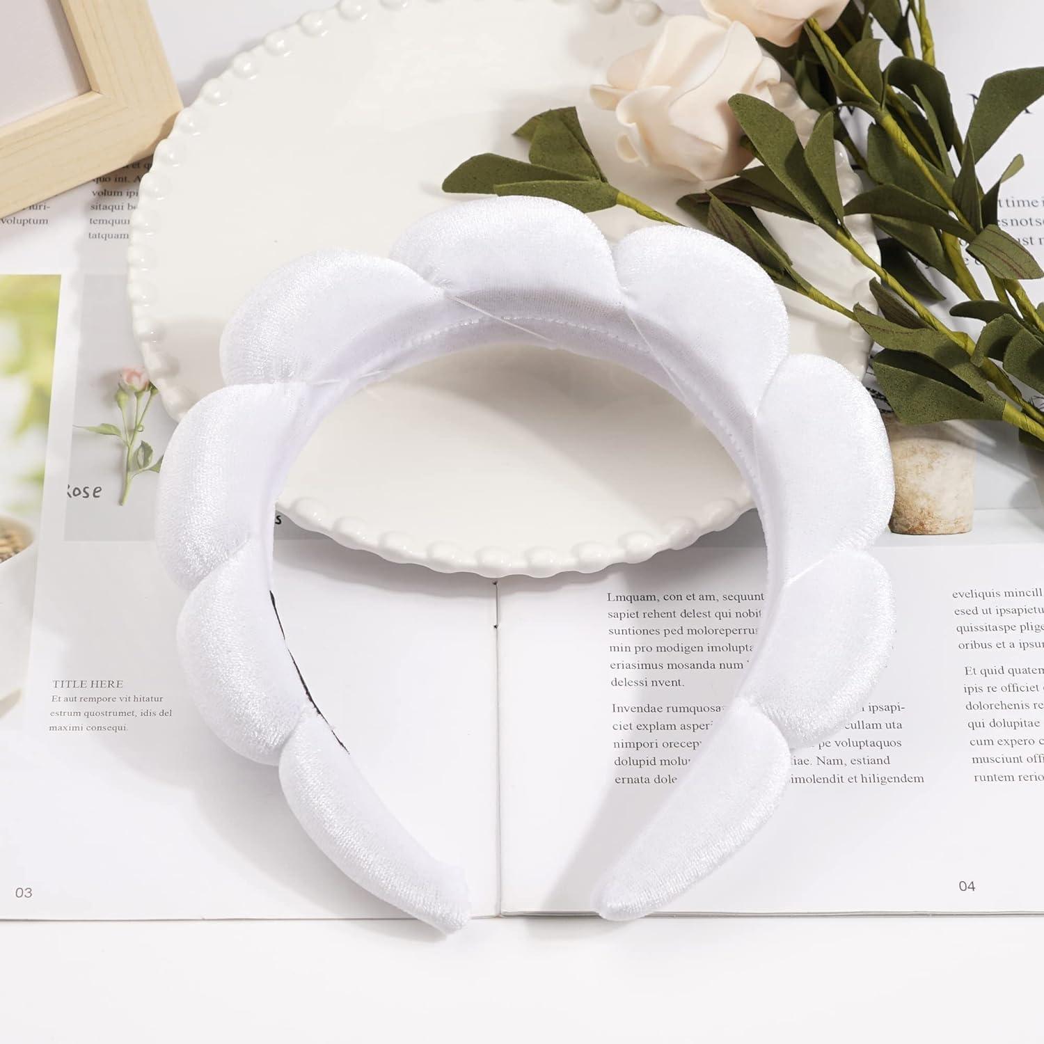 Spa-Stirnband Damen Schwamm Makeup Hautpflege Wolken Frottee