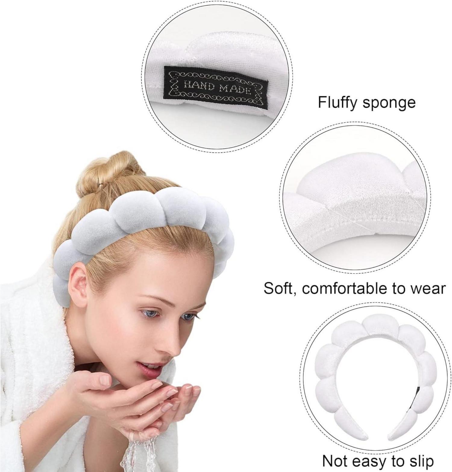 DRESHOW Spa-Stirnband Damen Schwamm Wolken Frottee Makeup Hautpflege Pädagogische Geschenkidee
