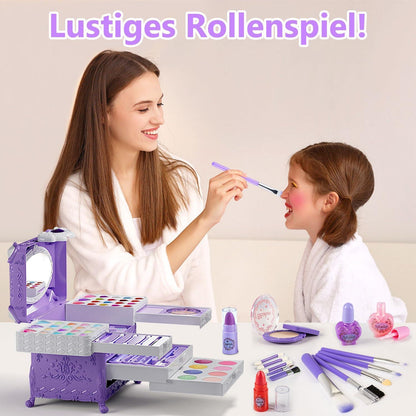 Kinder Schminkkoffer Set Mädchen 66-tlg. Waschbar Spielzeug Mädchen