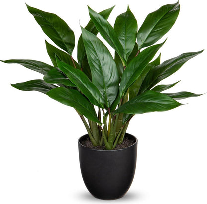 Künstliche Calathea Pflanze Kunstblatt mit 22 Blättern, 43cm