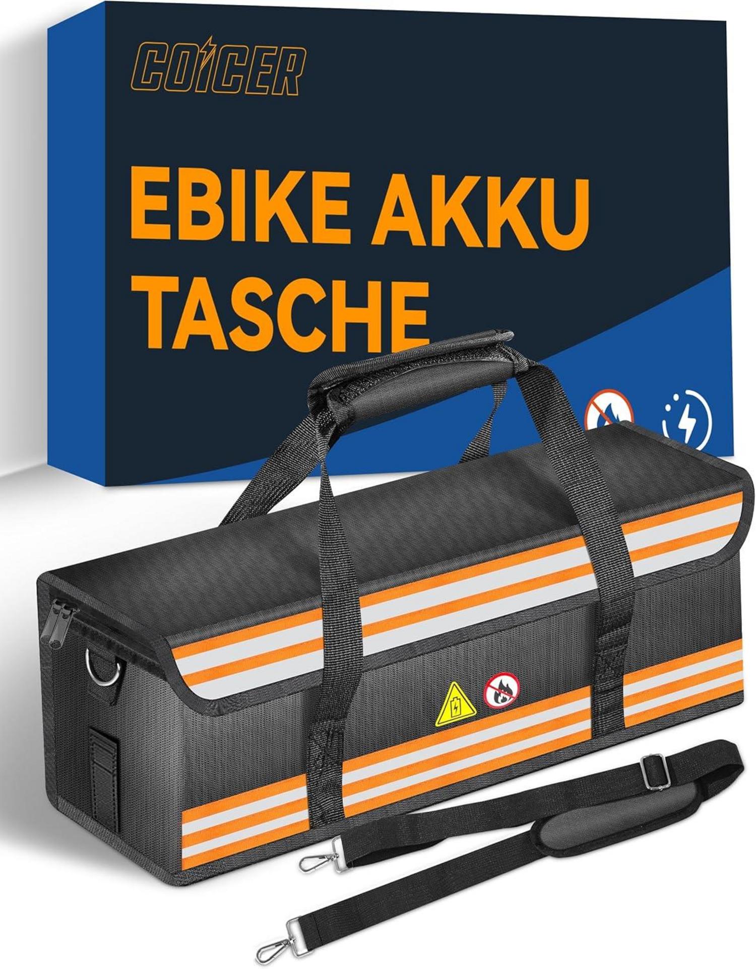 COICER E-Bike Akku Tasche Schutzhülle große Batterieaufbewahrung