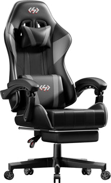 Ergonomischer Gaming Stuhl mit Fußstütze und Taschenfederkissen