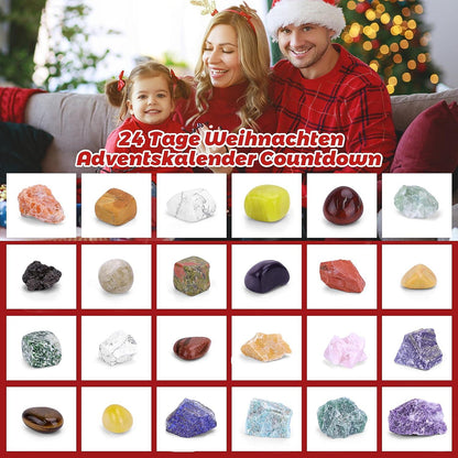 Adventskalender Kristalle 24 Tage Weihnachten Edelsteine Kinder Geologie