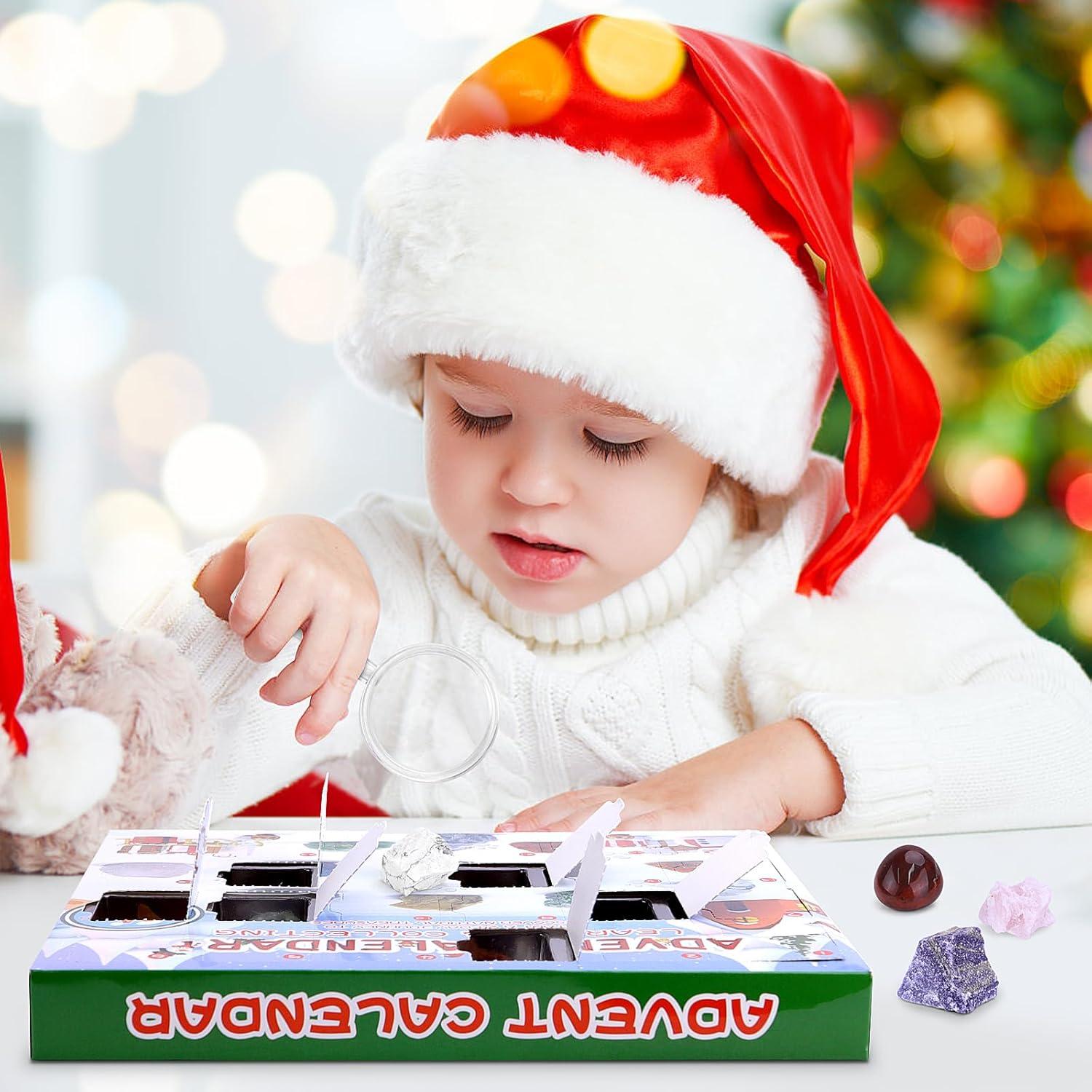 Adventskalender 2024 Kinder Kristalle Weihnachten Überraschungen