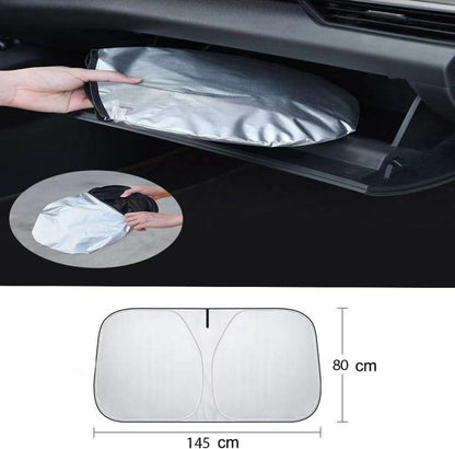 Auto Sonnenschutz Frontscheibe UV-Blocker 142x80 cm Silber