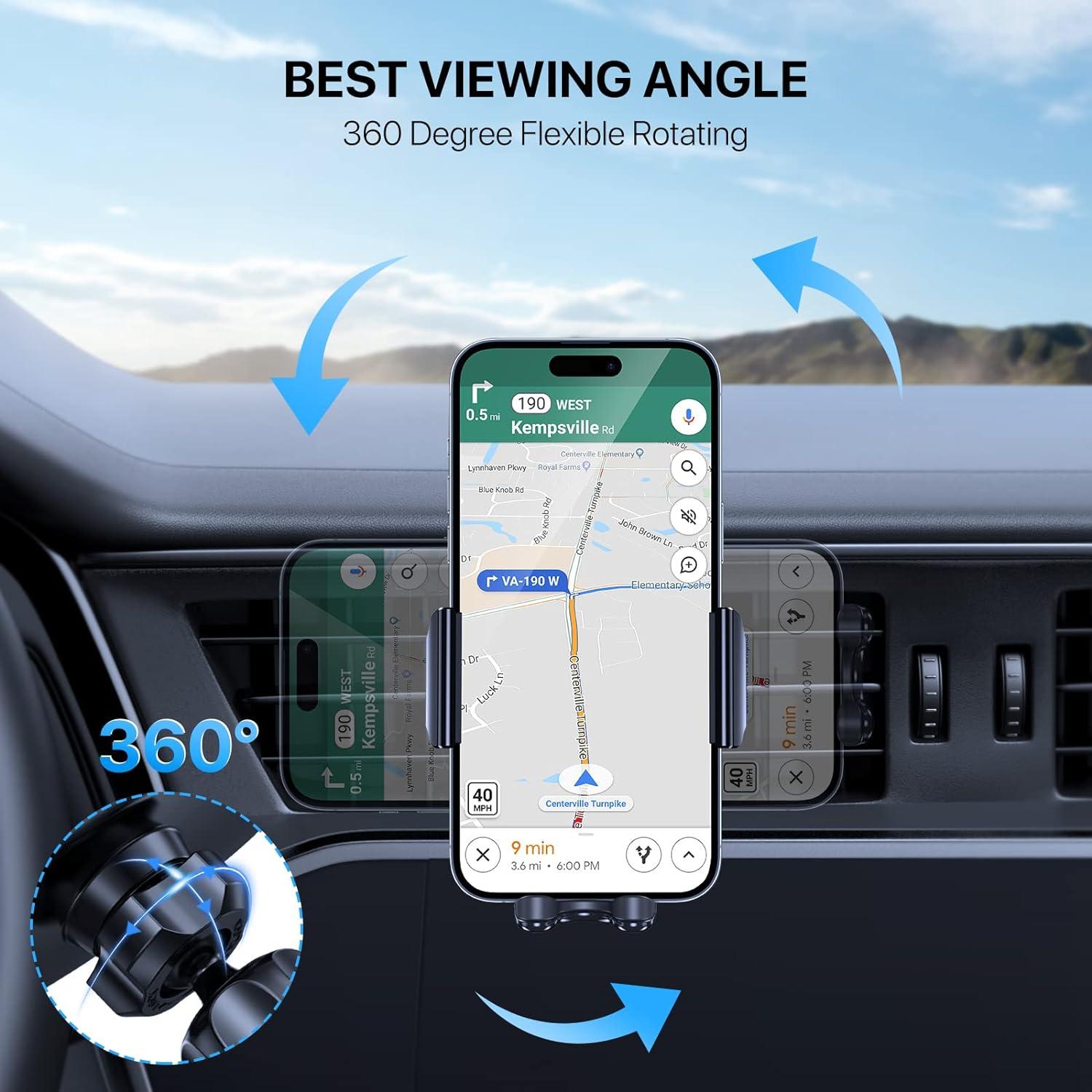 Handyhalterung Auto Lüftung KFZ Smartphone Halter iPhone Samsung
