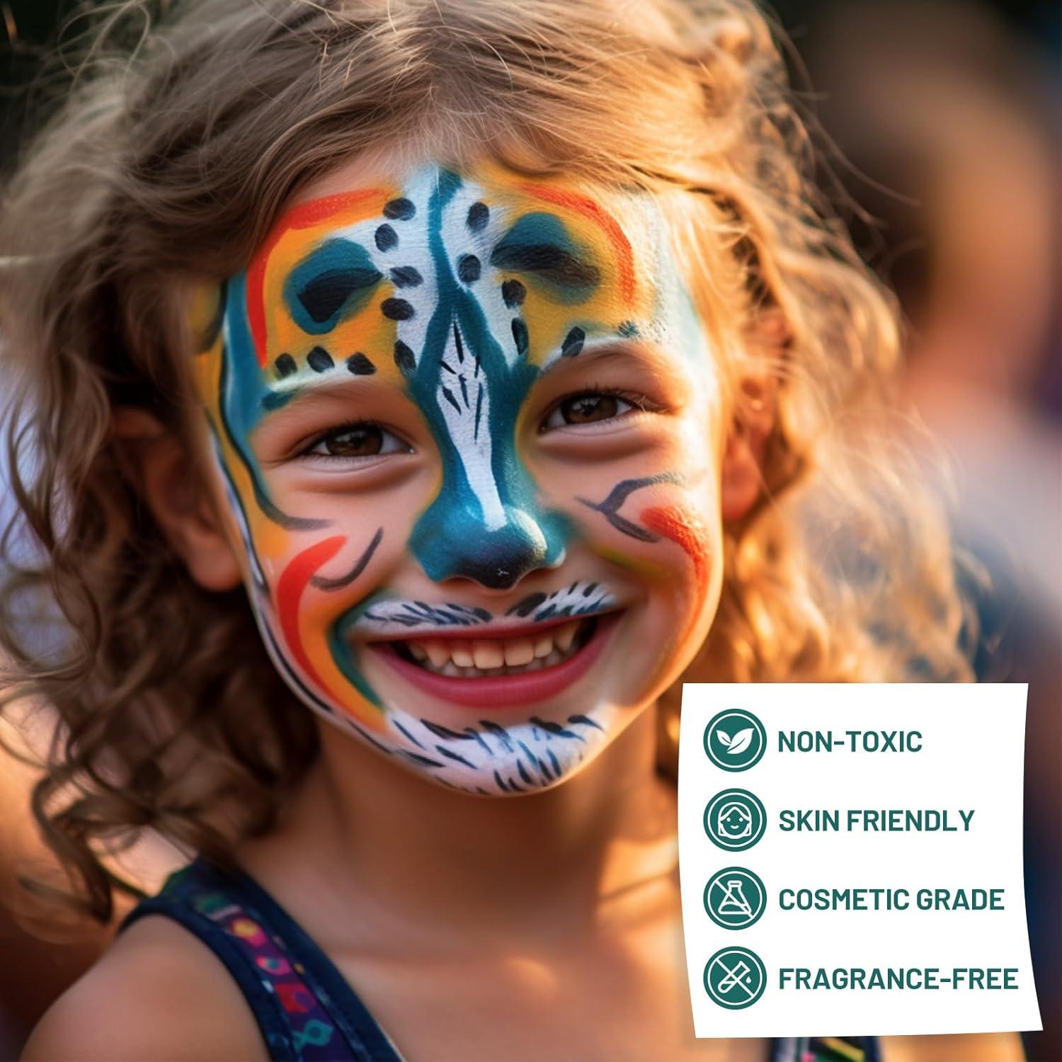 BOBISUKA Körperfarben 15 Farben Gesichtsfarbe Karneval Halloween